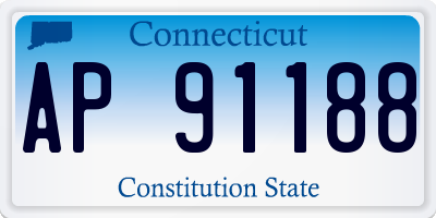 CT license plate AP91188