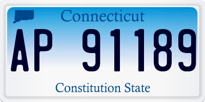 CT license plate AP91189