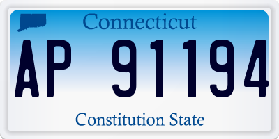 CT license plate AP91194