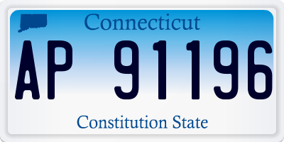 CT license plate AP91196