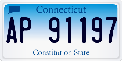 CT license plate AP91197