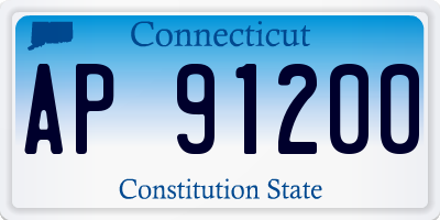 CT license plate AP91200