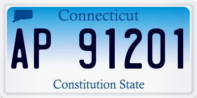 CT license plate AP91201