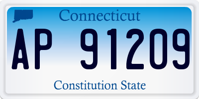 CT license plate AP91209