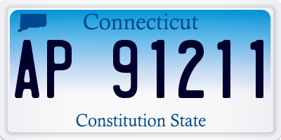 CT license plate AP91211