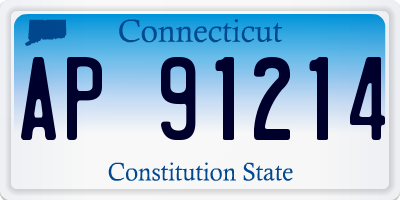CT license plate AP91214