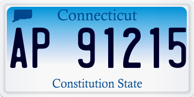 CT license plate AP91215