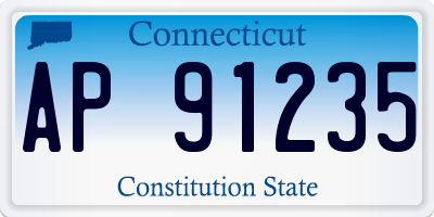 CT license plate AP91235