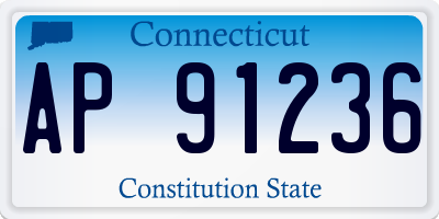CT license plate AP91236