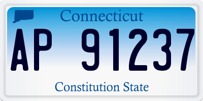 CT license plate AP91237