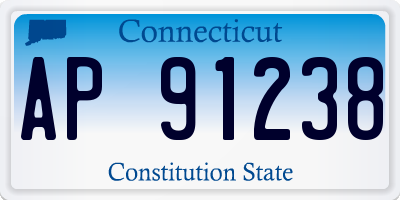CT license plate AP91238