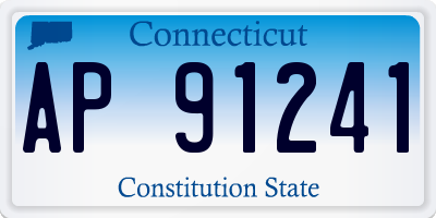 CT license plate AP91241