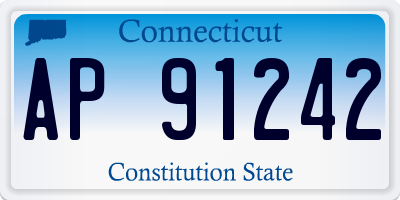 CT license plate AP91242