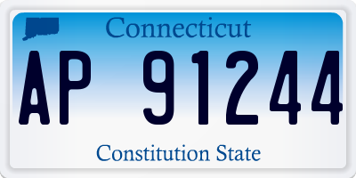 CT license plate AP91244