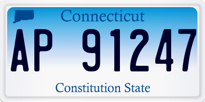 CT license plate AP91247