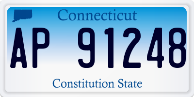 CT license plate AP91248