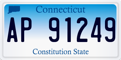 CT license plate AP91249