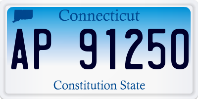 CT license plate AP91250