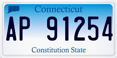 CT license plate AP91254
