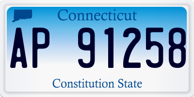 CT license plate AP91258