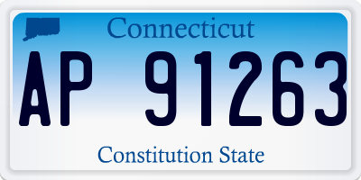 CT license plate AP91263