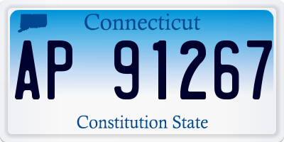CT license plate AP91267