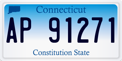 CT license plate AP91271