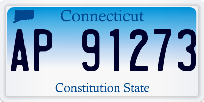 CT license plate AP91273