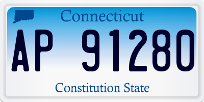 CT license plate AP91280