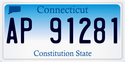 CT license plate AP91281