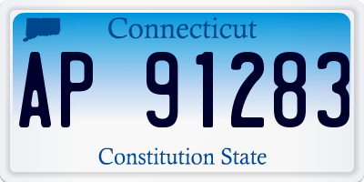 CT license plate AP91283