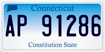 CT license plate AP91286