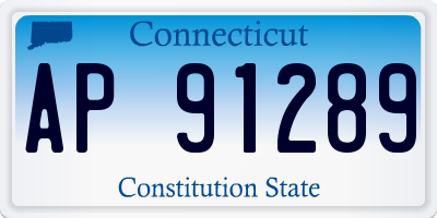 CT license plate AP91289