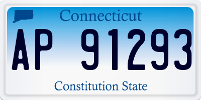 CT license plate AP91293
