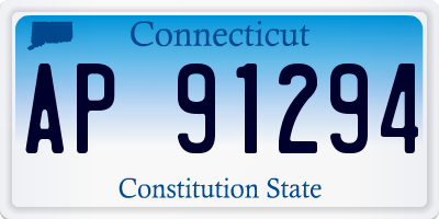 CT license plate AP91294