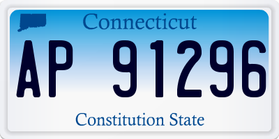 CT license plate AP91296