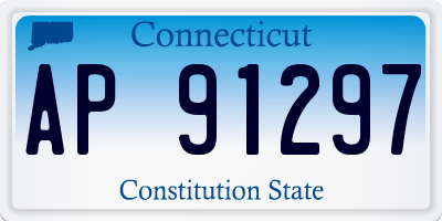CT license plate AP91297