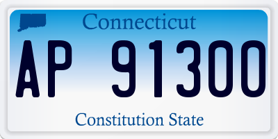 CT license plate AP91300