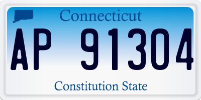 CT license plate AP91304