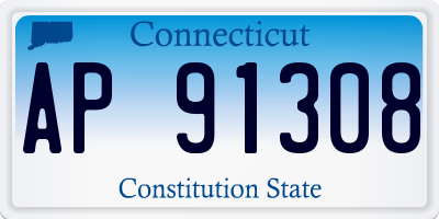 CT license plate AP91308