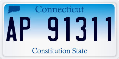 CT license plate AP91311