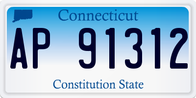 CT license plate AP91312