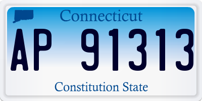 CT license plate AP91313