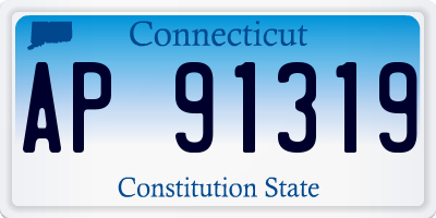 CT license plate AP91319