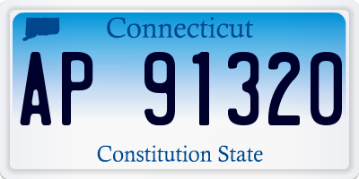 CT license plate AP91320
