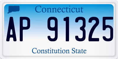 CT license plate AP91325