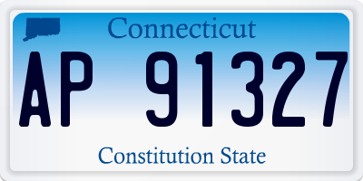 CT license plate AP91327