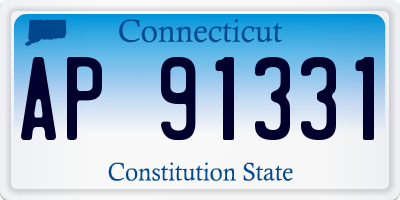 CT license plate AP91331