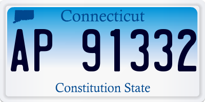 CT license plate AP91332