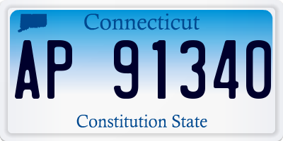 CT license plate AP91340